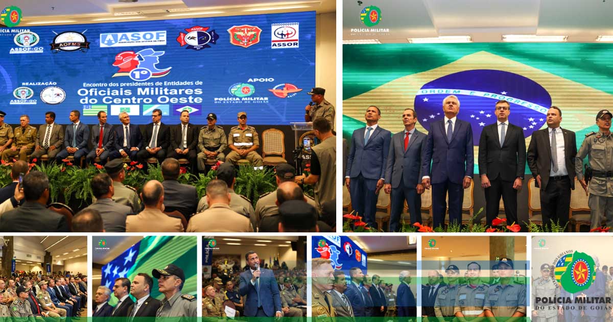 PMGO participa do 1° Encontro dos Presidentes de Entidades de Oficiais do Centro-Oeste