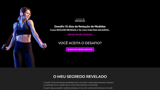 Landing Page - Desafio 15 Dias de Redução de Medidas - Digital Imperium 2024