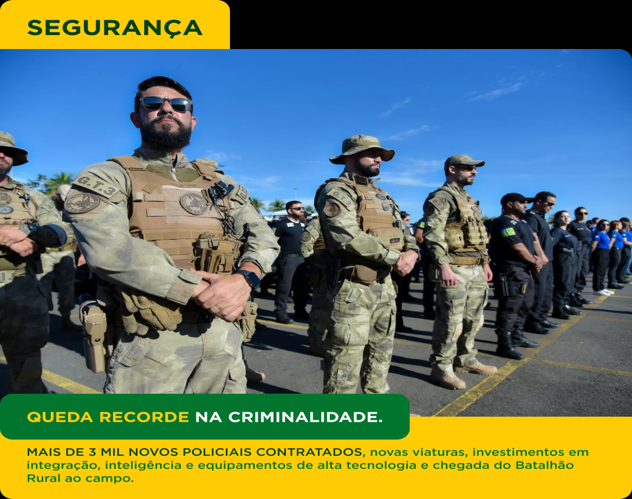 Parabéns a todos os militares da Segurança Pública de Goiás.